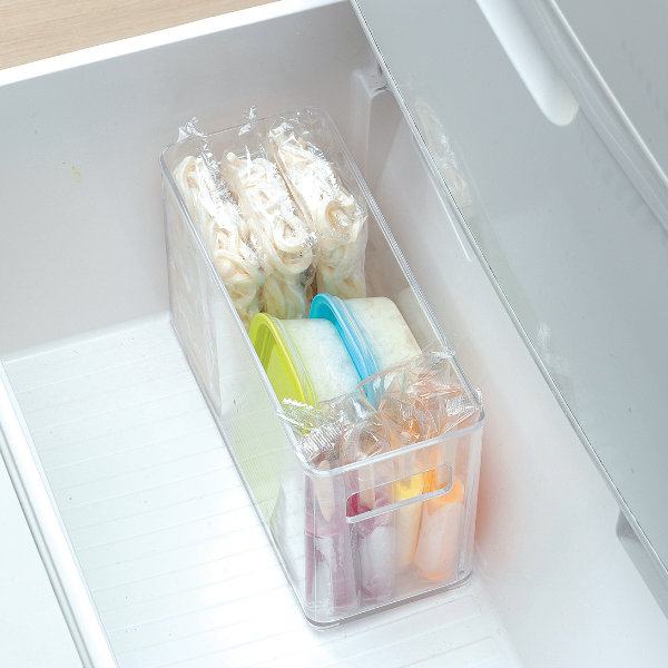 冷蔵庫収納 冷蔵庫 収納ケース 野菜室・冷凍室収納トレー スリム SKIT