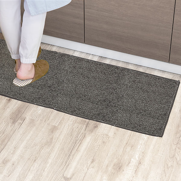 キッチンマット 1cm単位 オーダー 45×281〜300cm エミネンス オーバーロック加工 （ 日本製 キッチン マット サイズオーダー 45cm ）の画像