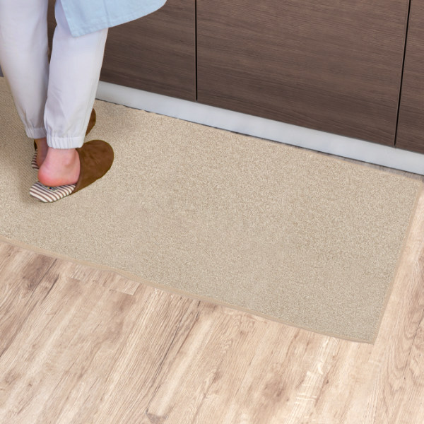 キッチンマット 1cm単位 オーダー 60×261〜280cm バーバークラフト オーバーロック加工 （ 日本製 キッチン マット サイズオーダー 60cm ）の画像