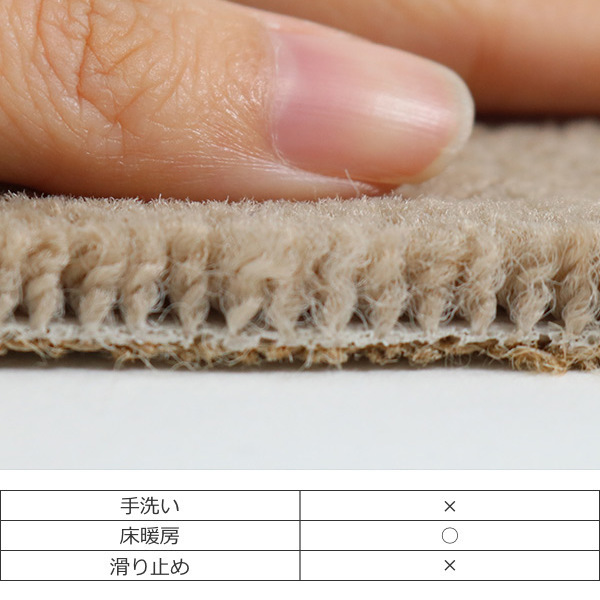 キッチンマット 1cm単位 オーダー 60×281〜300cm レモード3 オーバーロック加工 （ 日本製 キッチン マット サイズオーダー 60cm ）の画像