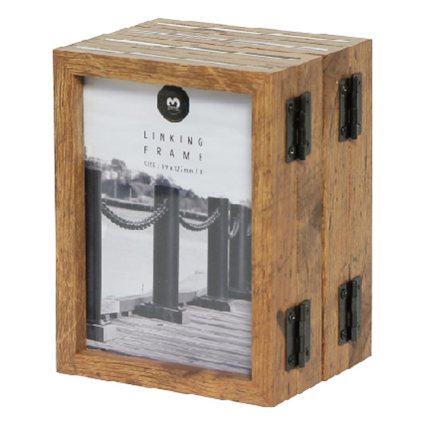 magnet フォトフレーム 4連 L判 おしゃれ 写真立て リンギング 卓上