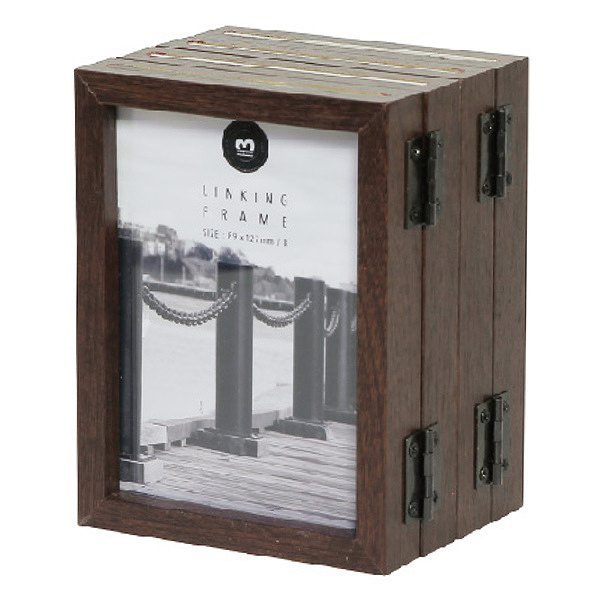 magnet フォトフレーム 4連 L判 おしゃれ 写真立て リンギング 卓上