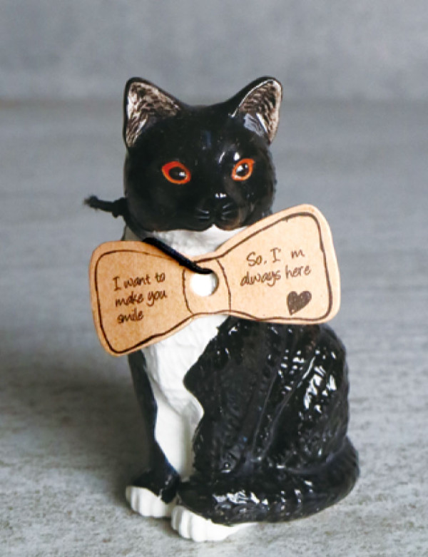 花瓶 一輪挿し フラワーベース 犬 猫 タグ付 （ 花びん 花器 アニマル