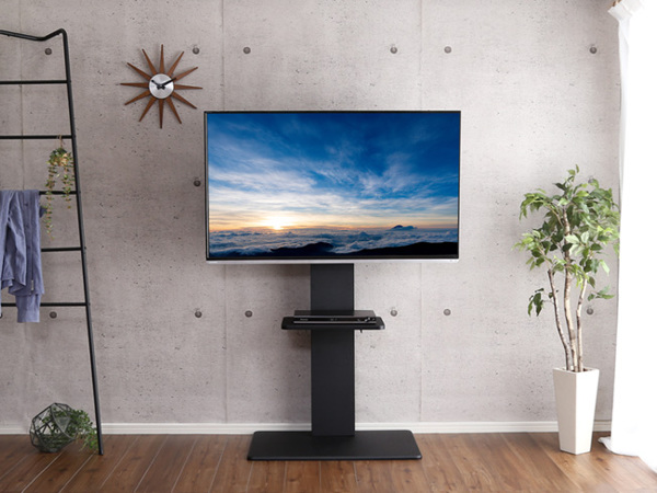 ホームテイスト（HOME taste） TVスタンド ハイタイプ 棚付 スイング式