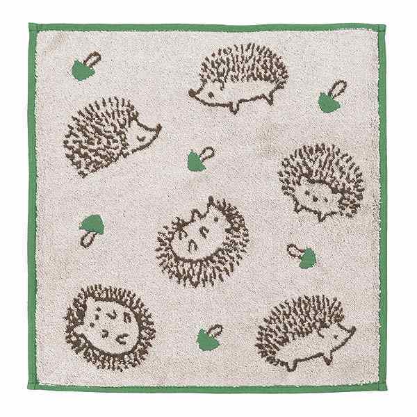ハンドタオル 34×35cm イーゲルウォッシュタオル ハリネズミ