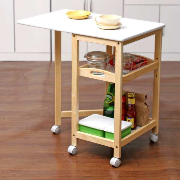 不二貿易（Fuji Boeki） キッチンワゴン 幅35〜70cm バタフライ 片バタ