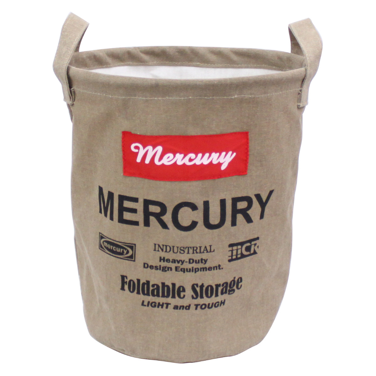 バスケット 直径24×高さ28cm S キャンバス マーキュリー 収納 布