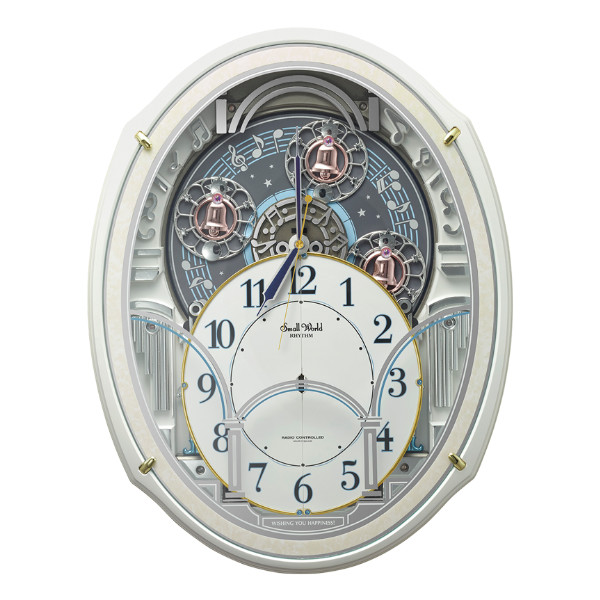 からくり時計 スモールワールドアルディN 電波時計 48曲収録 時計