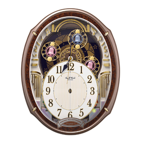 からくり時計 スモールワールドアルディ 電波時計 48曲収録 時計