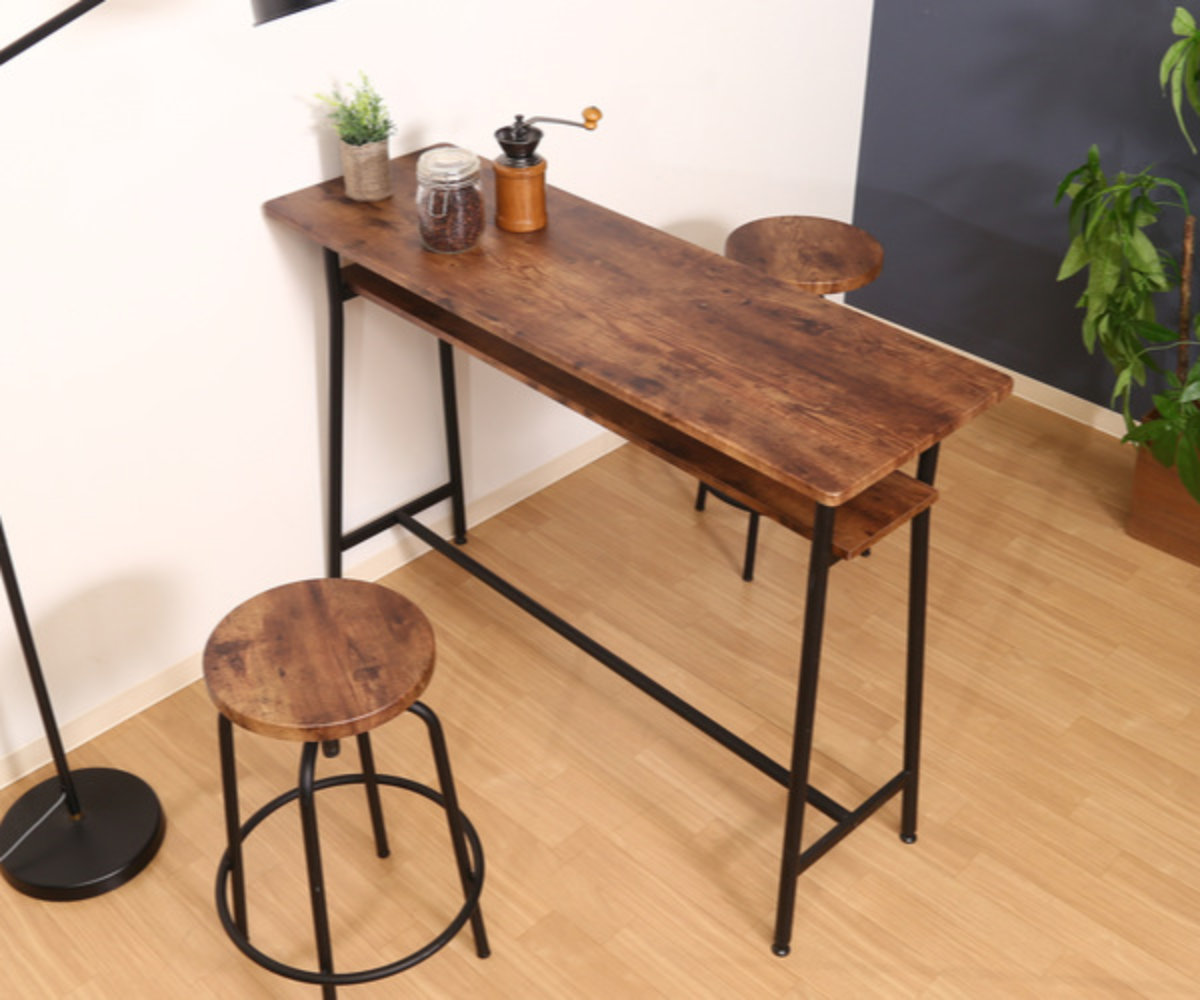 不二貿易（Fuji Boeki） カウンターテーブル 幅120cm キッチンテーブル