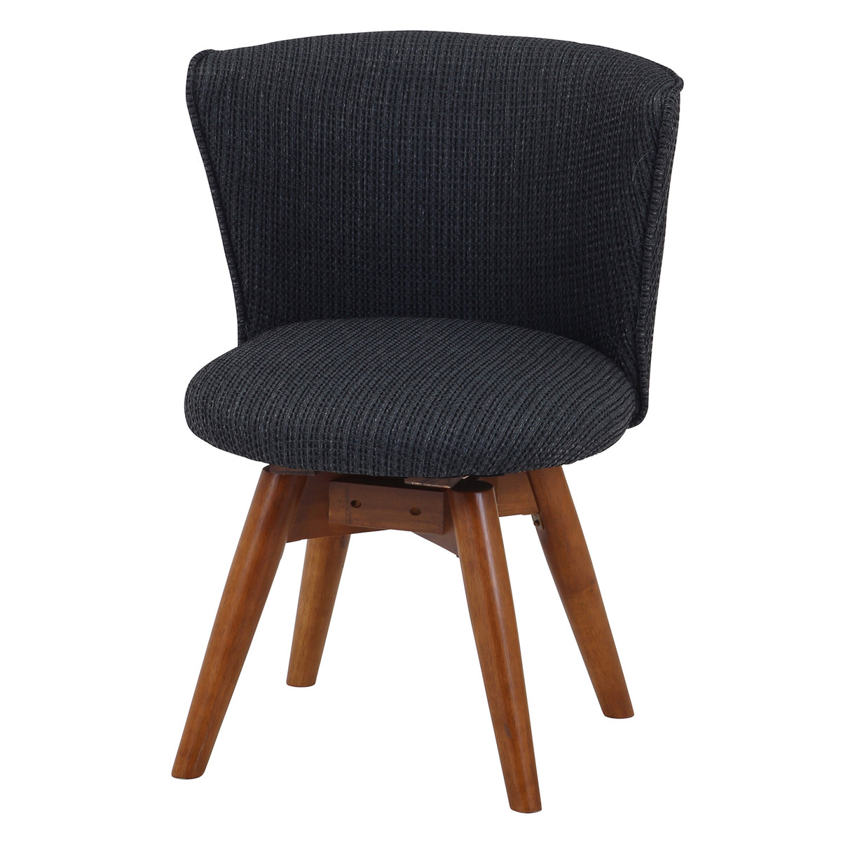 不二貿易（Fuji Boeki） ダイニングチェア 座面高40cm 回転 クラム