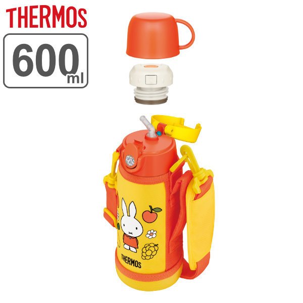 THERMOS（サーモス） 水筒 600ml 2way ストロー コップ ミッフィー