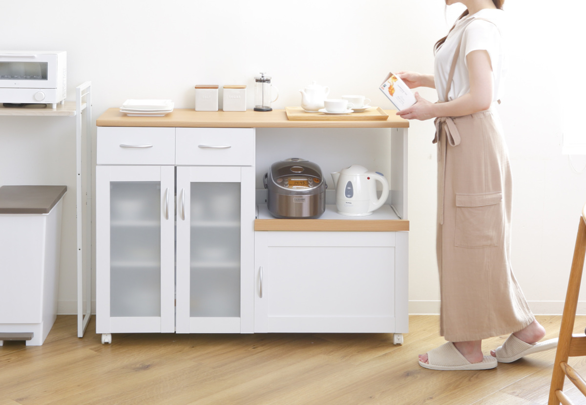 不二貿易（Fuji Boeki） キッチンカウンター 幅120cm フレンチ