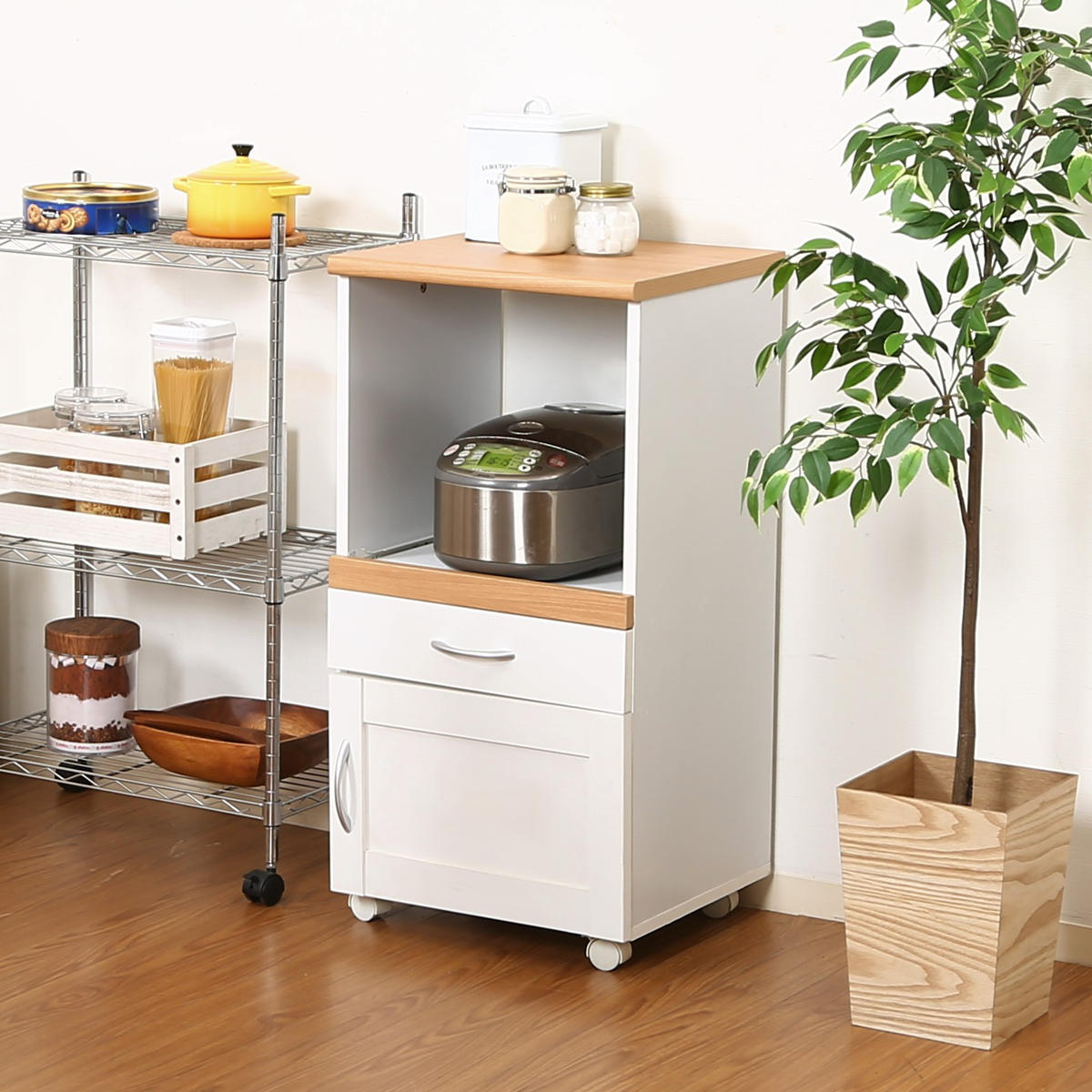 不二貿易（Fuji Boeki） キッチンカウンター 幅45cm フレンチ