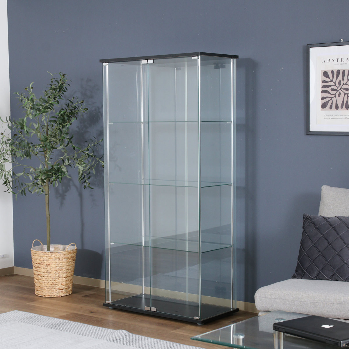 不二貿易（Fuji Boeki） コレクションケース 4段 幅80cm 4面ガラス