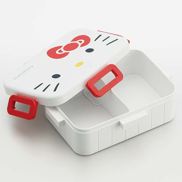 スケーター お弁当箱 1段 抗菌 ハローキティ フェイス4点ロック 650ml