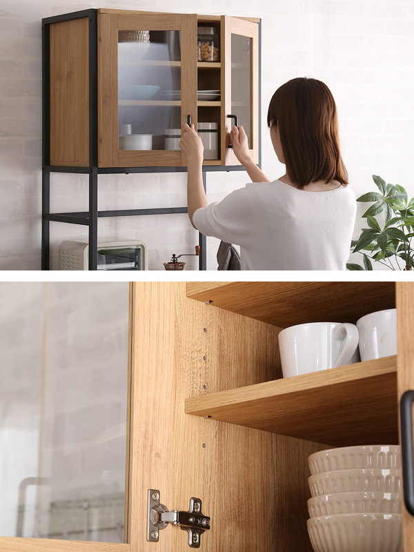 ホームテイスト（HOME taste） ごみ箱上ラック 幅64cm スリムタイプ