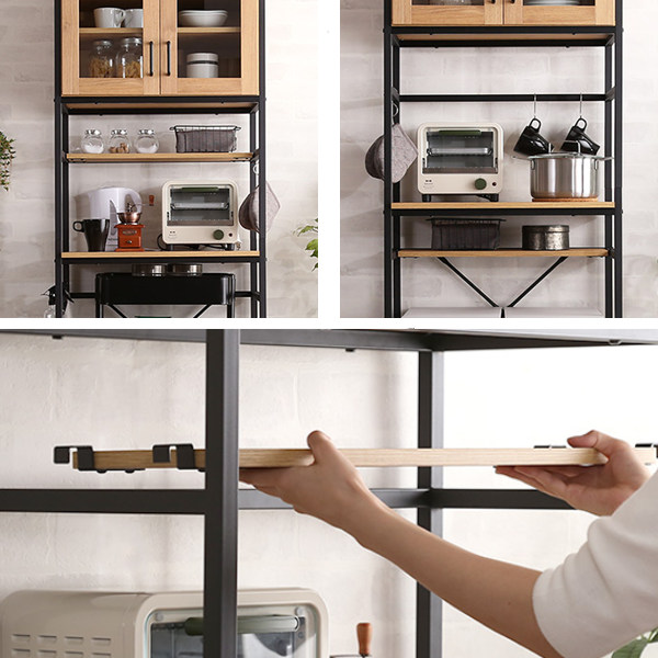 ホームテイスト（HOME taste） ごみ箱上ラック 幅64cm スリムタイプ