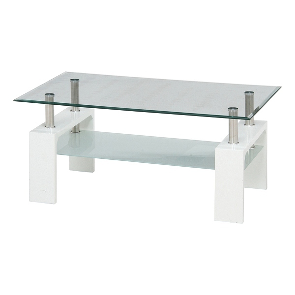 不二貿易（Fuji Boeki） センターテーブル 幅100cm ガラス テーブル