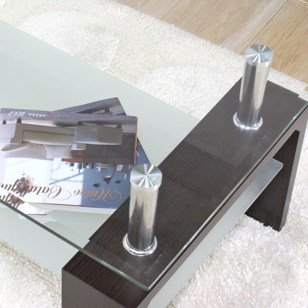 不二貿易（Fuji Boeki） センターテーブル 幅100cm ガラス テーブル