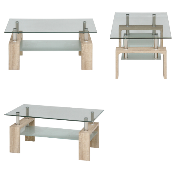 FUJI FURNITURE 冨士ファニチア꧂ガラステーブル センター ロー 冨士