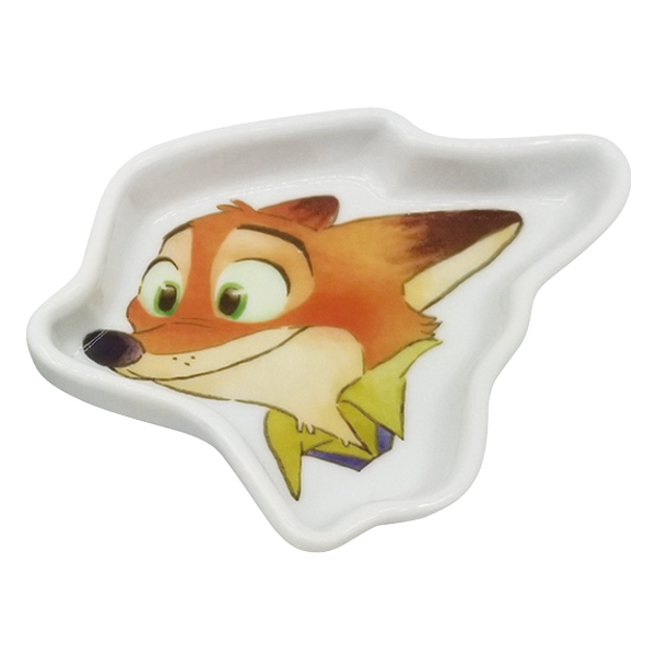 プレート 2枚入り ズートピア ニック 皿 食器 豆皿 磁器 キャラクター