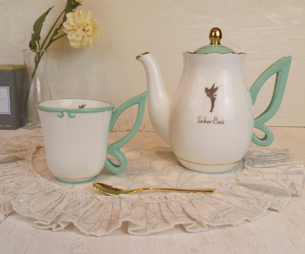 ティーポット 1.3L ティンカーベル ポット 磁器 キャラクター （ 紅茶