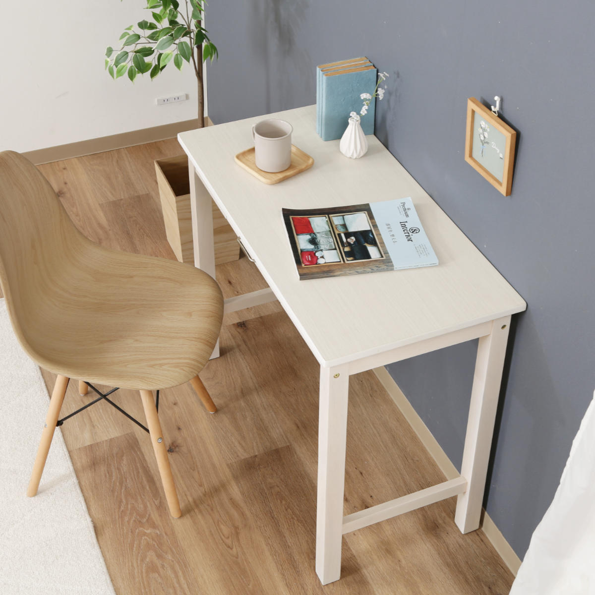 不二貿易（Fuji Boeki） ワークデスク 幅90cm 引き出し付 パソコン