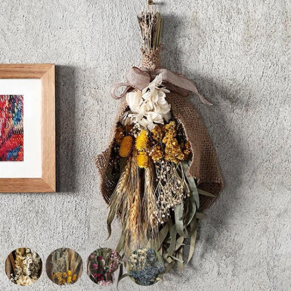 ドライフラワー ブーケ 花束 スワッグ 壁掛け （ 花 インテリア ドライ