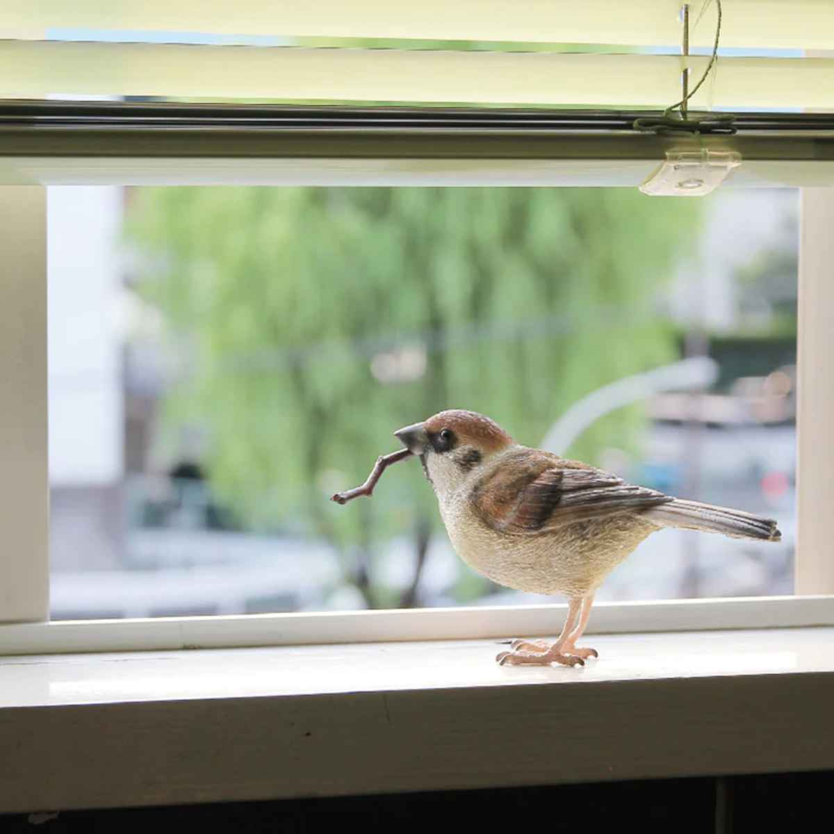 magnet オブジェ BIRDIE BILL スズメ マグネット付き （ 置き物 置物