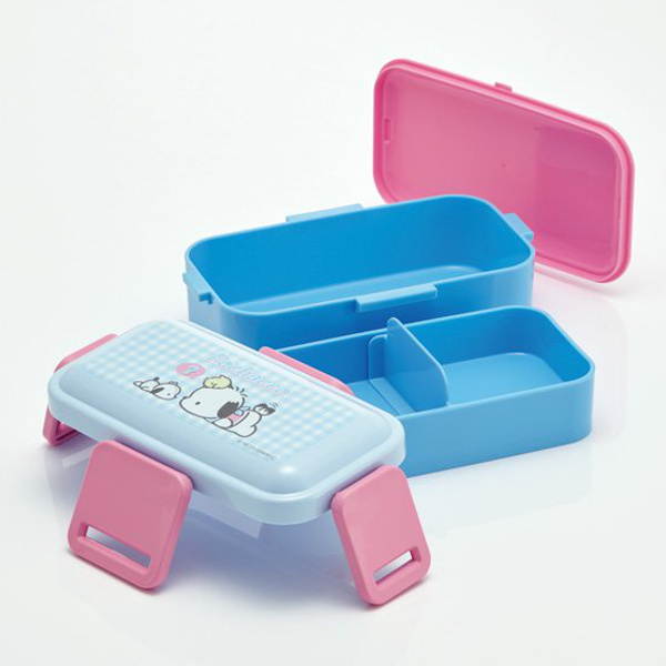 スケーター お弁当箱 2段 600ml ふわっと ポチャッコ フレンズ （ ぽ