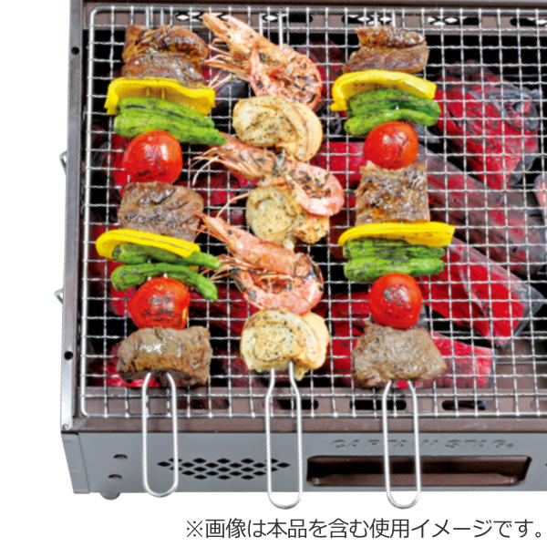 バーベキュー串 35cm 3本組 共柄ダブルス...の詳細画像2