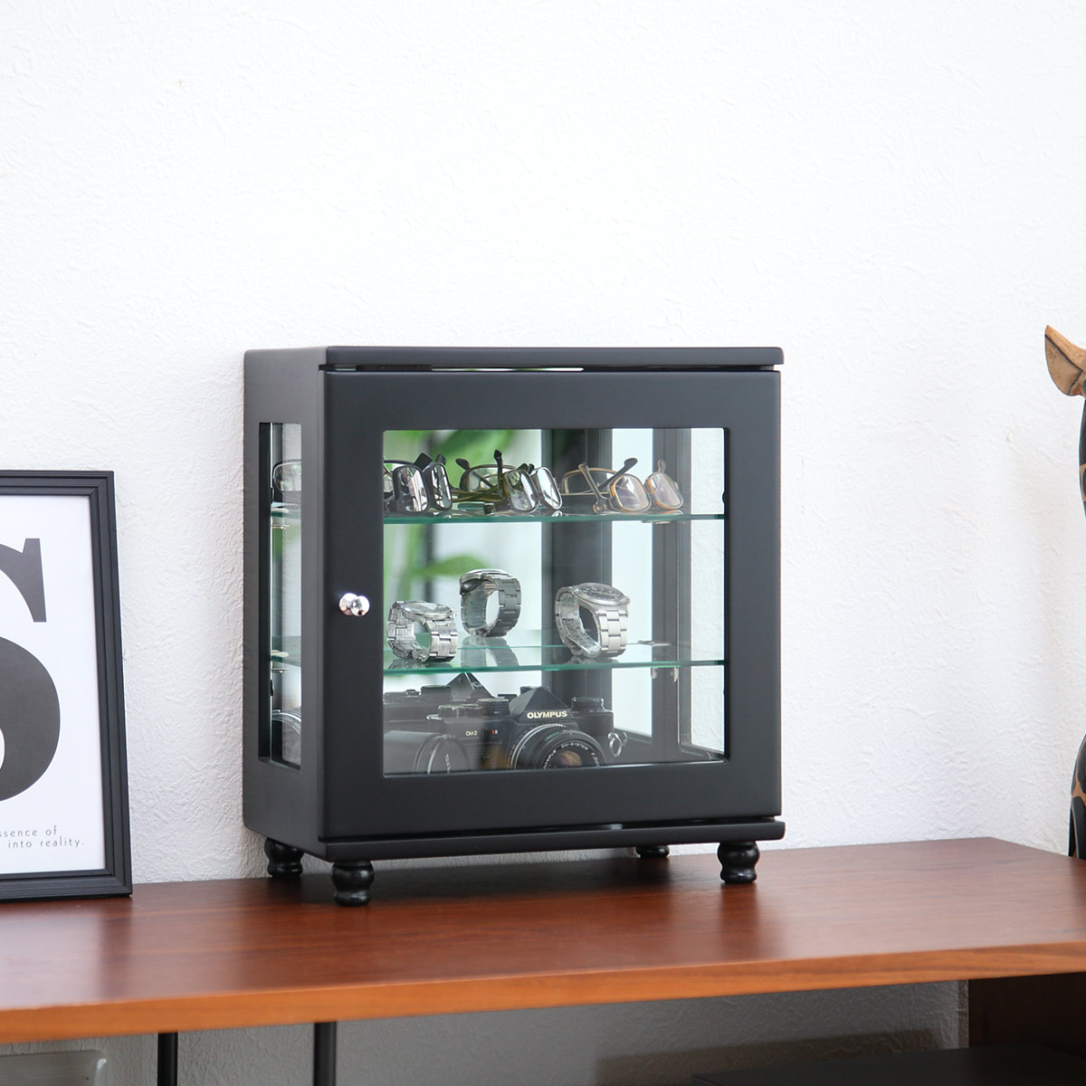 ミヤグチ企販 ミニコレクションラック ショーケース ワイドタイプ 幅