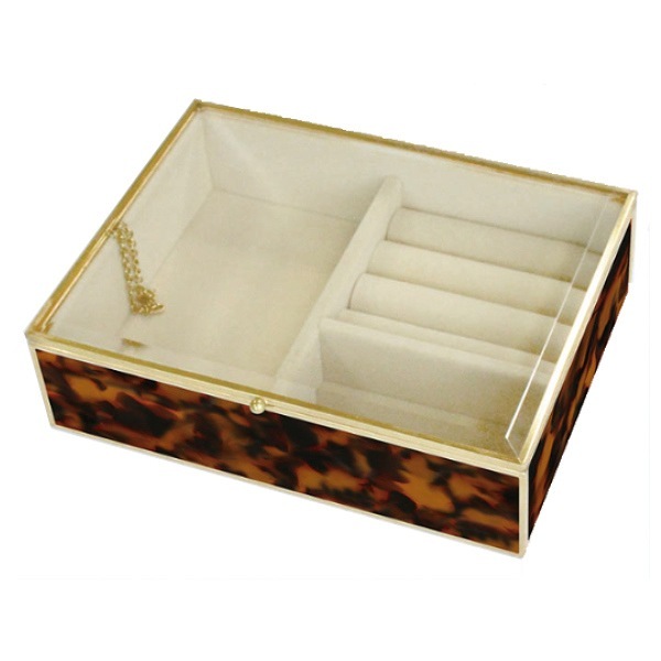 ジュエリーボックス キュレット ガラス アンティーク （ アクセサリー