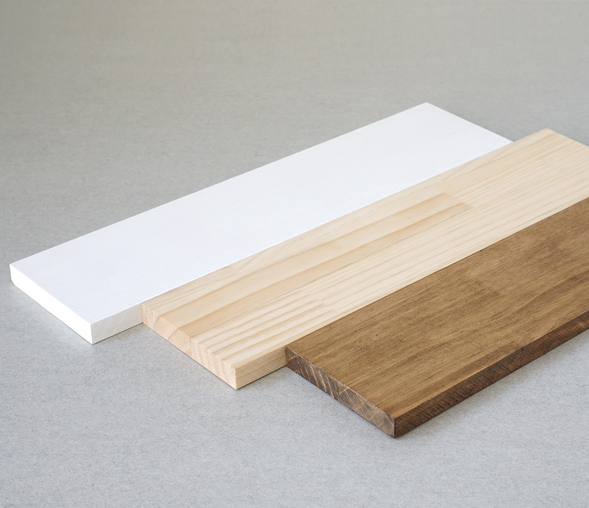 LABRICO 棚板 ラブリコ パイン集成材 白 茶 幅40×奥行10×高さ1.5cm