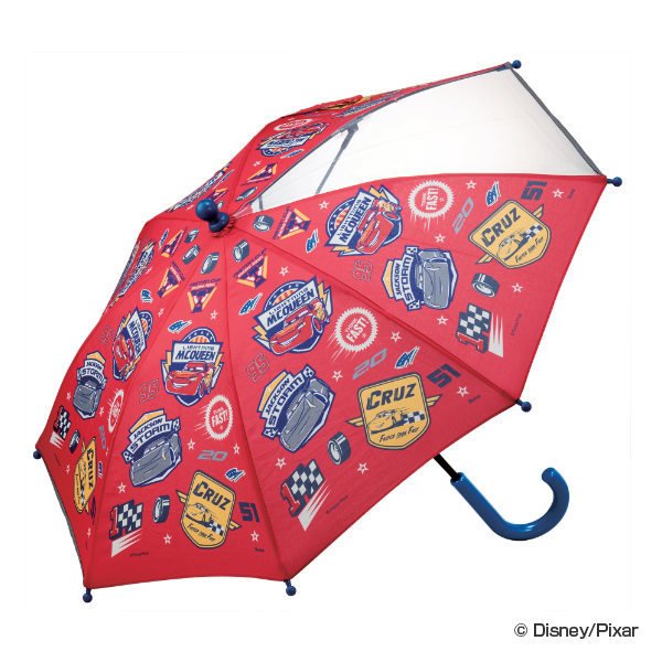 傘 キッズ 35cm カーズ 男の子 （ 子供用 窓付き かさ キャラクター 小さい 小さめ ）