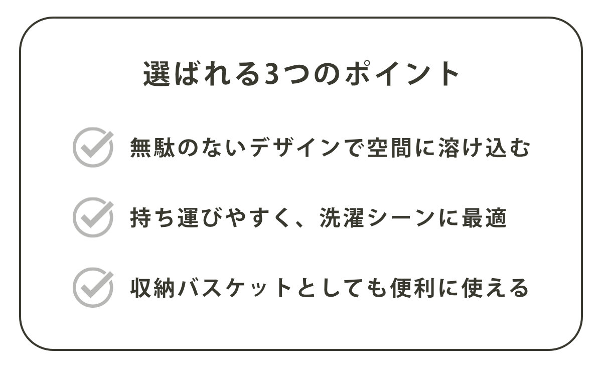 ランドリーバスケット 角型 22L ワイヤーバ...の詳細画像3