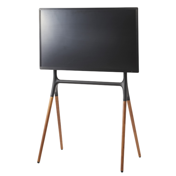 東谷 テレビスタンド 壁掛け風 天然木脚 55型対応 幅82cm （ 壁寄せ