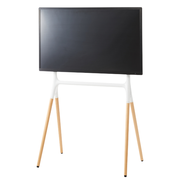 東谷 テレビスタンド 壁掛け風 天然木脚 55型対応 幅82cm （ 壁寄せ