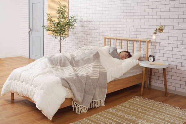 東谷 ベッド 木製 シングル 幅110cm 天然木 すのこベッド 脚付き