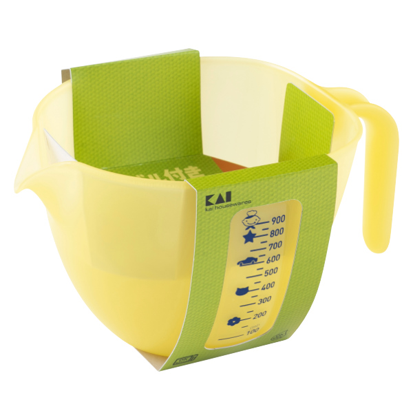 貝印 ハンドル付き計量ボウル リトルシェフクラブ ボウル 目盛り付き