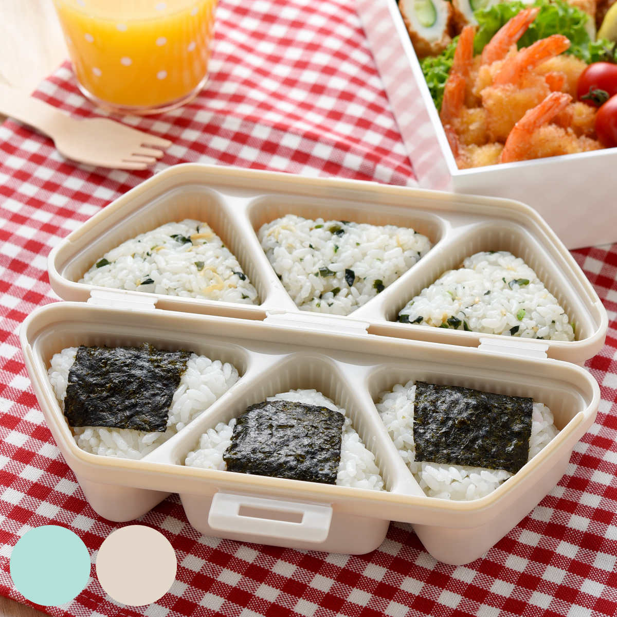 おにぎり型 簡単おにぎりキット＆ケース ムスビート （ おむすび型 おにぎり おむすび 三角 型 抜き型 お弁当箱 おにぎりメーカー おにぎりケース ）