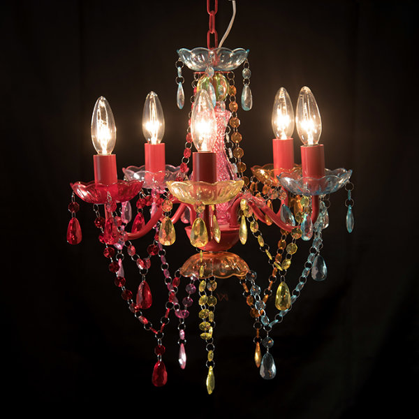 HAGiHARA（萩原） シャンデリア 5灯 ペンダントライト LED 対応