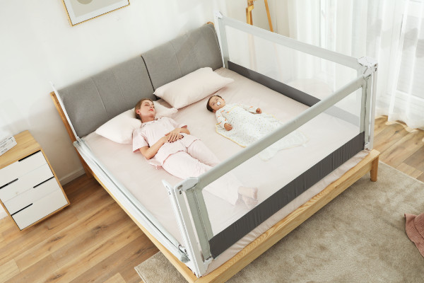 ベッドフェンス 約 2m 赤ちゃん babubu ライト 柵 転落防止 安全