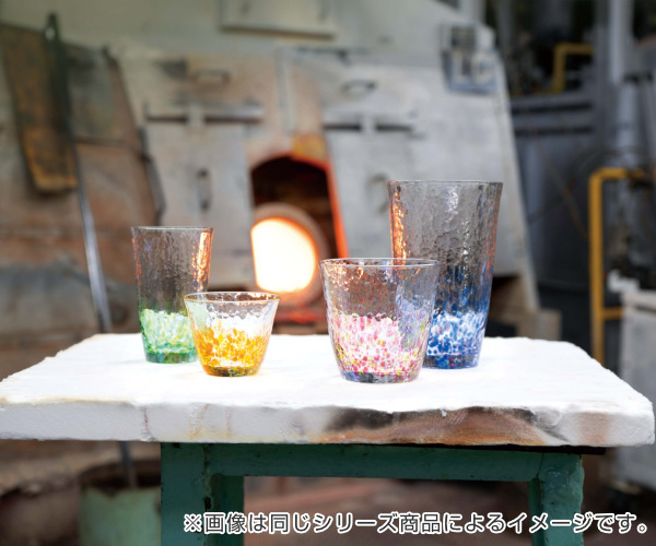 ロックグラス 300ml 水の彩 空の彩 クリスタルガラス ファイン