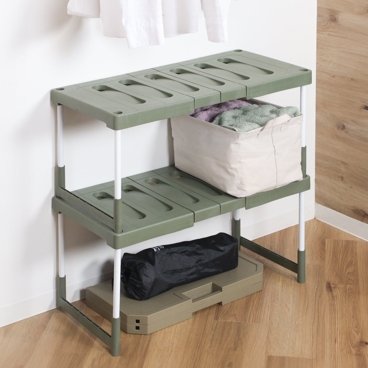 ベルカ（Belca） ラック 幅76.5〜92cm×奥行37×高さ35・40cm 2台入り