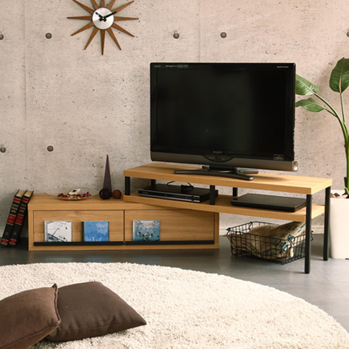 ホームテイスト（HOME taste） テレビ台 伸縮 ローボード ヴィンテージ