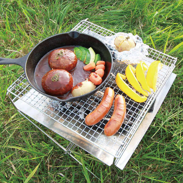 弘益 焚き火台 軽量 薄型 バーベキューコンロ 2Way フレイムピット