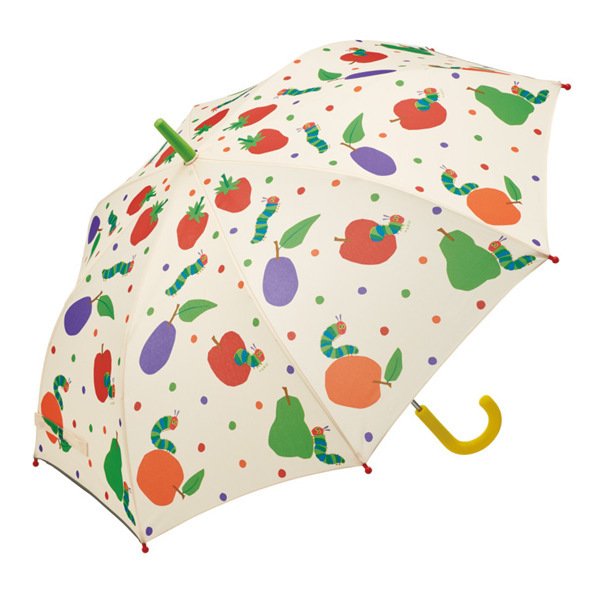 傘 子供用 55cm はらぺこあおむし （ かさ カサ アンブレラ 雨具 レイングッズ 長傘 ）