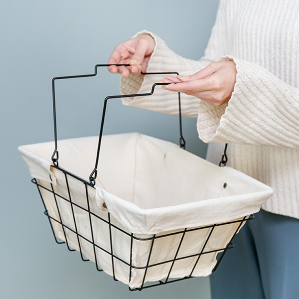 HABITER（アビテ） ワイヤーバスケット M 幅39×奥行27×高さ18cm